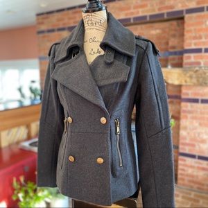 NWOT Andrew Marc wool coat classic military style